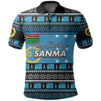 Sanma Province Polo Shirt Of Vanuatu Christmas LT6 Unisex Blue - Polynesian Pride