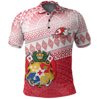 Tonga Rugby Polo Shirt Polynesian Style Unisex Red - Polynesian Pride