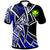 Hawaii Polo Shirt Tribal Flower Special Pattern Blue Color Unisex Blue - Polynesian Pride