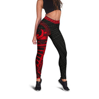 Pohnpei Rising Leggings (Red) A6 - Polynesian Pride