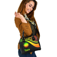 Nauru Shoulder Handbag - Reggae Polynesian Tentacle Tribal Pattern - Polynesian Pride