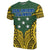 Solomon Islands T Shirt Solomon Islands Flag Polynesian Tattoo Unisex Green - Polynesian Pride