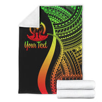 Vanuatu Custom Personalised Premium Blanket - Reggae Polynesian Tentacle Tribal Pattern - Polynesian Pride