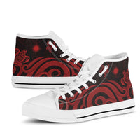 Marshall Islands High Top Shoes - Red Tentacle Turtle - Polynesian Pride