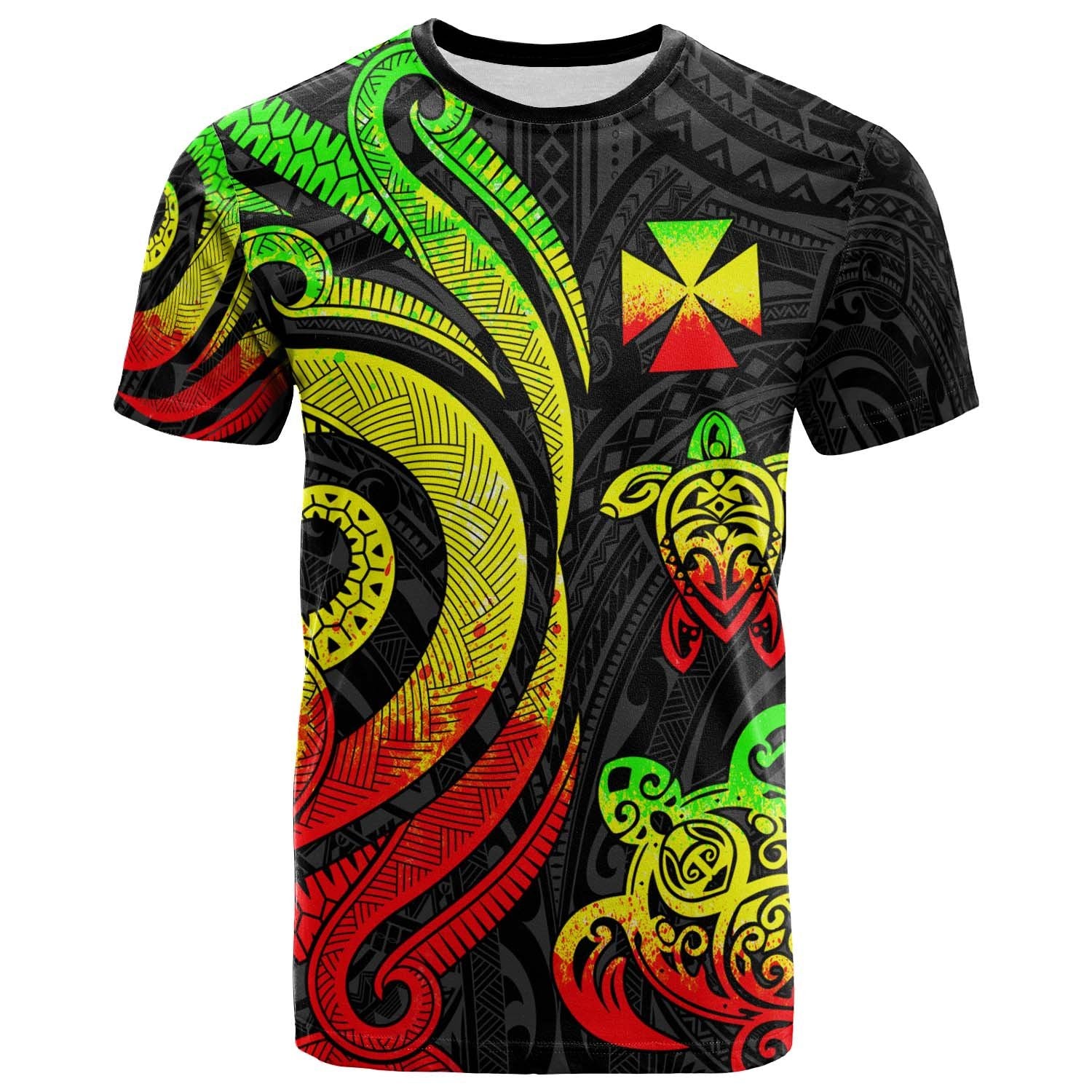 Wallis and Futuna T Shirt Reggae Tentacle Turtle Unisex Art - Polynesian Pride