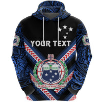 Custom Manu Samoa Rugby Hoodie Creative Style Black - Polynesian Pride