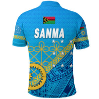 Sanma Province Polo Shirt Vanuatu Pattern Unique Style NO.1 LT8 - Polynesian Pride