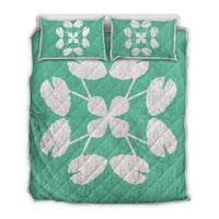 Hawaiian Royal Pattern Quilt Bed Set - Seafoarm - D3 Style Seafoarm - Polynesian Pride