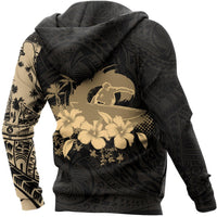 Hoodie Polynesian Surfing Girl Tattoo Style Special - Polynesian Pride
