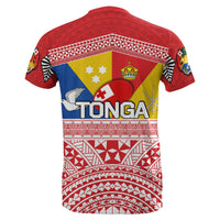 Tonga Rugby T Shirt Special Coat of Arms - Polynesian Pride