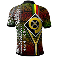Vanuatu Polo Shirt Custom Vanuatu Independence Anniversary Flag Style Polynesian Patterns Polo Shirt LT10 - Polynesian Pride
