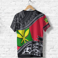 Hawaii T Shirt Kanaka Maoli Flag Fall In The Wave - Polynesian Pride