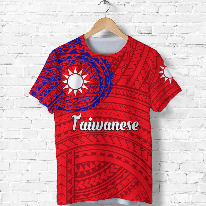 Custom Taiwanese T Shirt Taiwan Simple Polynesian Tattoo LT8 - Polynesian Pride
