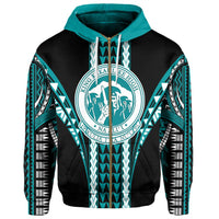 Hawaii Hoodie King Kekaulike High Football Jersey Hoodie Zip - Polynesian Pride