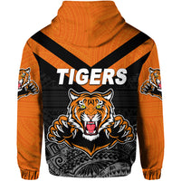 Papua New Guinea Lae Snax Tigers Zip Hoodie Rugby Original Style Black LT8 - Polynesian Pride