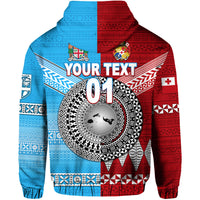 Custom Tonga and Fiji Hoodie Together LT8 - Polynesian Pride