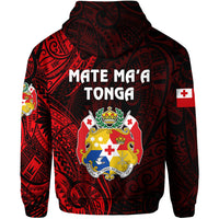 Custom Tonga Coat of Arms Hoodie Simple Vibes Red LT8 - Polynesian Pride