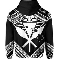 Hawaii Shark Polynesian Kanaka White Hoodie Candy Style - Polynesian Pride