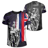 Hawaii King Flag Polynesian T Shirt Purple Unisex Purple - Polynesian Pride