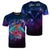 Custom Hawaii Couple Turtle Hibiscus Tropical T Shirt Huxley Style Unisex Purple - Polynesian Pride
