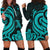 Chuuk Women Hoodie Dress - Turquoise Tentacle Turtle Turquoise - Polynesian Pride