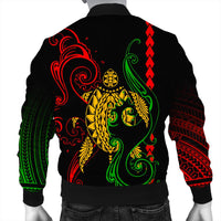 Hawaii Bomber Jacket - Turtle Sea Bomber Jacket AH - Polynesian Pride