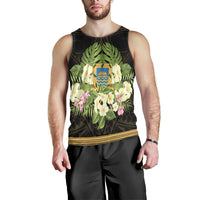 Tuvalu Men's Tank Top - Polynesian Gold Patterns Collection - Polynesian Pride