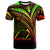 Tuvalu T Shirt Reggae Color Cross Style Unisex Black - Polynesian Pride