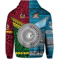 Vanuatu Fiji Hoodie Together Bright Color LT8 - Polynesian Pride