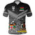 Vanuatu Fiji Polo Shirt Together Black LT8 - Polynesian Pride