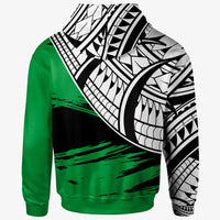 Vanuatu Custom Zip Hoodie Vanuatu Flag Style With Claw Pattern - Polynesian Pride