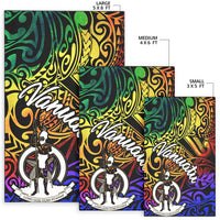 Vanuatu Area Rug - Rainbow Polynesian Pattern - Polynesian Pride