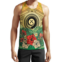 Vanuatu Polynesian Hibiscus Tank Top LT10 Yellow - Polynesian Pride