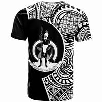 Vanuatu T Shirt Vanuatuan Go Fishing Black Color - Polynesian Pride