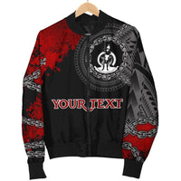 Vanuatu Polynesian Personalised Men's Bomber Jacket - Polynesian Chain Style - Polynesian Pride