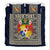 (Custom Personalised) Tonga Pattern Bedding Set Coat of Arms - Navy and Beige LT4 - Polynesian Pride