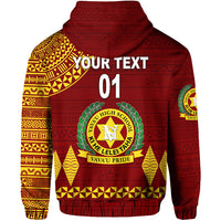 Custom Tonga Vavau High School Hoodie Simple Style Maroon, Custom Text and Number LT8 - Polynesian Pride