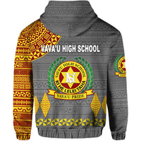 Tonga Vavau High School Zip Hoodie Simple Style Grey LT8 - Polynesian Pride