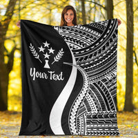Kosrae Custom Personalised Premium Blanket - White Polynesian Tentacle Tribal Pattern - Polynesian Pride