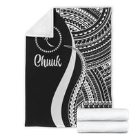 Chuuk Premium Blanket - White Polynesian Tentacle Tribal Pattern - Polynesian Pride