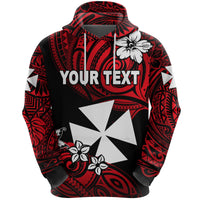 Custom Wallis and Futuna Rugby Hoodie Unique Vibes Unisex Red - Polynesian Pride