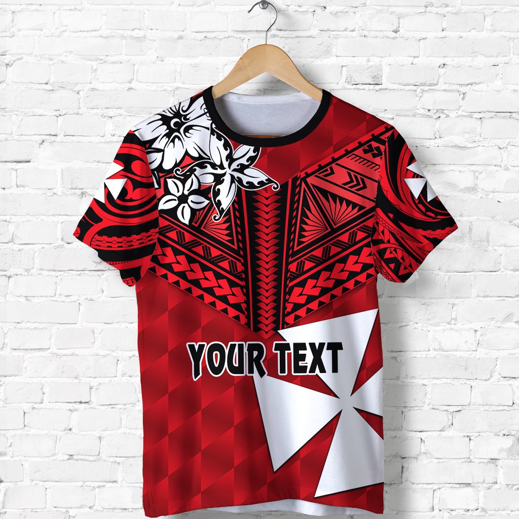 Custom Wallis and Futuna Rugby T Shirt Sporty Vibes Unisex Red - Polynesian Pride