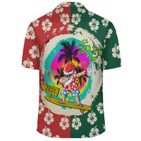 Hawaii Mele Kalikimaka Dabbing Santa Surfing Hawaiian Shirt - Polynesian Pride