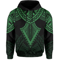 Hawaii Polynesian Hoodie Limited Tab Style Green - Polynesian Pride