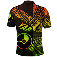 FSM Yap Polo Shirt Original Style Reggae LT8 - Polynesian Pride