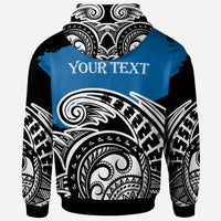 Yap Custom Hoodie Ethnic Style With Round Black White Pattern - Polynesian Pride