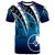 Yap T Shirt Tropical Leaf Blue Gradient Style Unisex Blue - Polynesian Pride
