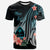 Guam Custom T Shirt Turquoise Polynesian Hibiscus Pattern Style Unisex Art - Polynesian Pride