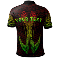 Marshall Islands Custom Polo Shirt Fish Hook Ver2 - Polynesian Pride