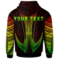 Palau Custom Zip Hoodie Fish Hook - Polynesian Pride